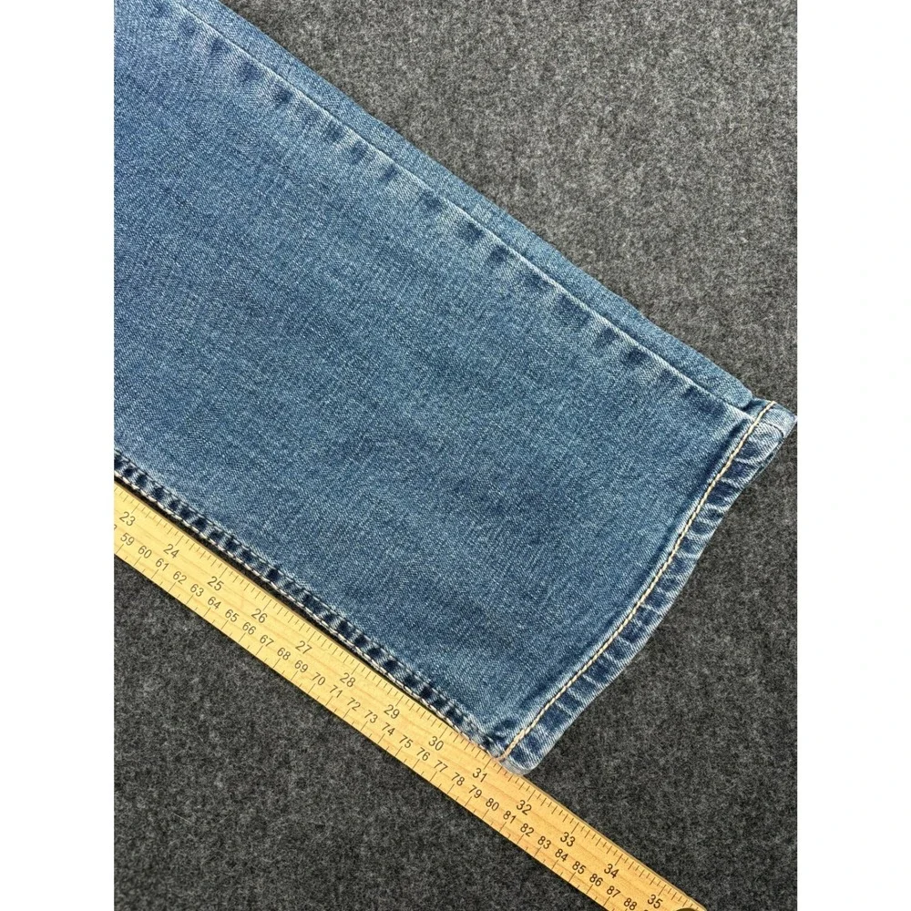 Cody James Mens Medium Wash Bootcut Western Denim Jeans 31x32 (FITS 32x31)
